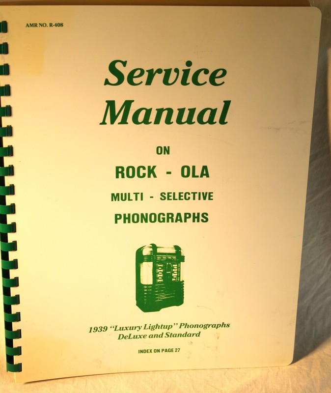 Complete Rock-Ola 1939 Luxury LightUp Standard & Deluxe Service Manual