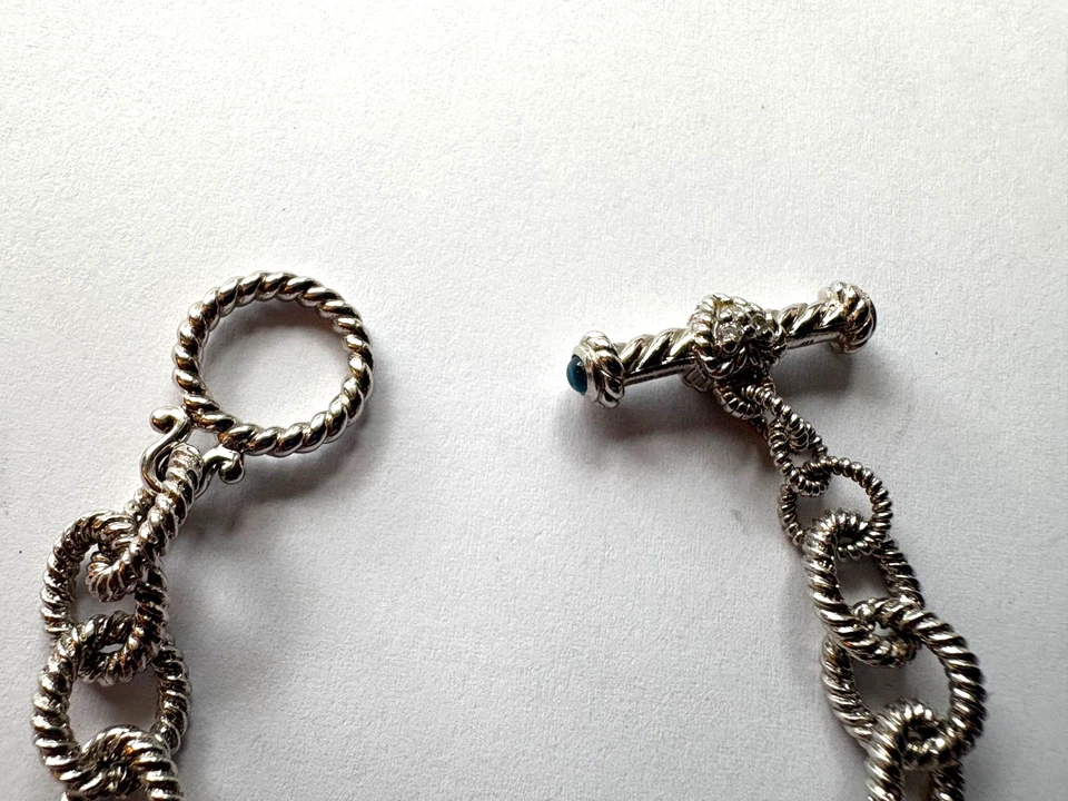 Браслет из чистого серебра Judith Ripka 7 1/2 дюйма - Изображение 2 из 4