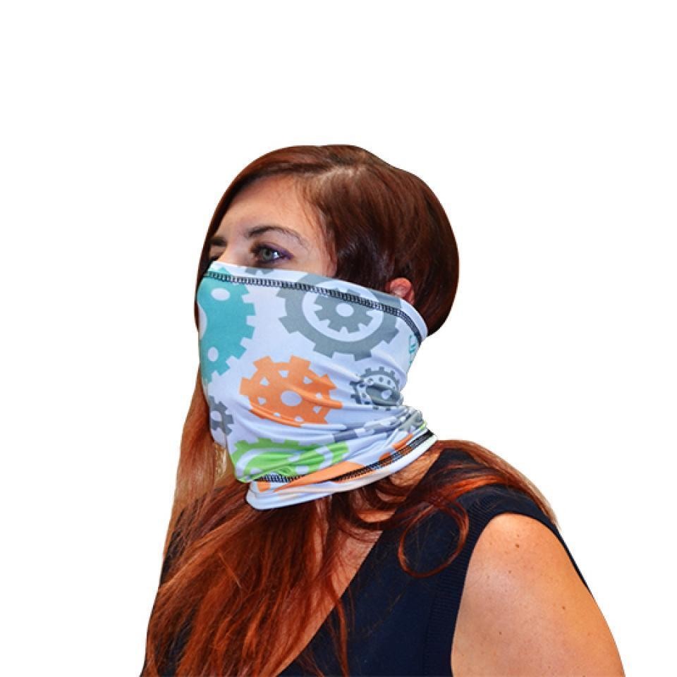 Tour de cou TRENDY anti-vent en microfibre Neck Tube White Gear respirant taille unique