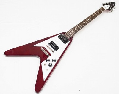 EDWARDS E-FV-LTD Flying V Electric Guitar Cherry Mahogany Body GOTOH Tuner ESP