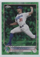2022 Topps Chrome Update Sapphire Edition Green 24/75 Tyler Anderson #US190 0c6