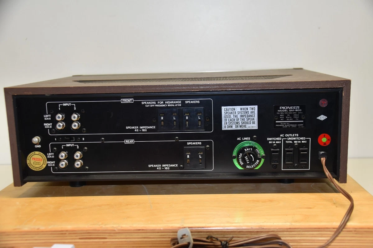 Pioneer QM‑800 Quadraphonic Power Amplifier Endstufe technisch & optisch in TOP