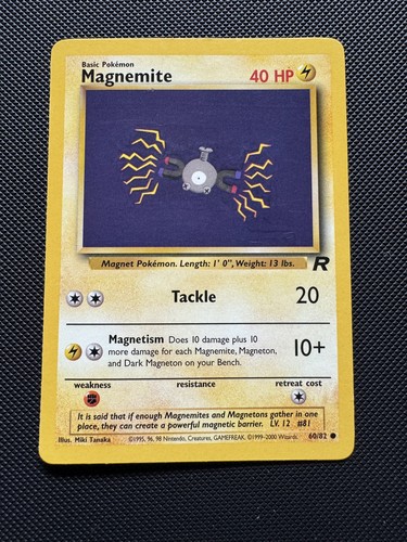 Pokemon TCG - Magnemite 60/82 - Team Rocket - LP/MP - Picture 1 of 2