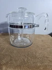 Vintage Pyrex 6-9 Cup Flameware Glass Percolator Coffee Pot 7759-H