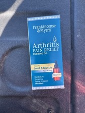 FRANKINCENSE  MYRRH Arthritis Pain Relief Rubbing Oil -2 fl oz Exp 4/2027 FRESH