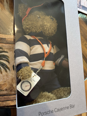 Genuine Porsche Cayenne Teddy Bear, Rare, Vintage In Box