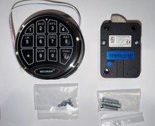 SecuRam Safelogic BackLit Electronic Lock & Keypad SET - Swingbolt - CNC Finish