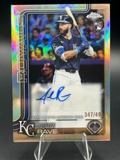 2025 Topps Chrome Update Series AUTO Refractor John Rave RC #AC-JR /499