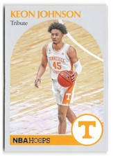 2021 Panini Chronicles Draft Picks #56 Keon Johnson Tennessee Volunteers