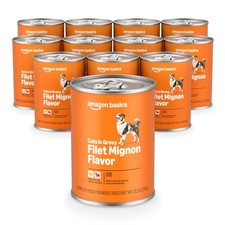 Amazon Basics Wet Dog Food, Cuts in Gravy Filet 13.2 Ounce (Pack of 12) 2.88 per gallon