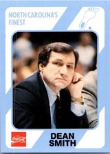 1989-90 Collegiate Collection/Coca-Cola North Carolina's - Dean Smith 