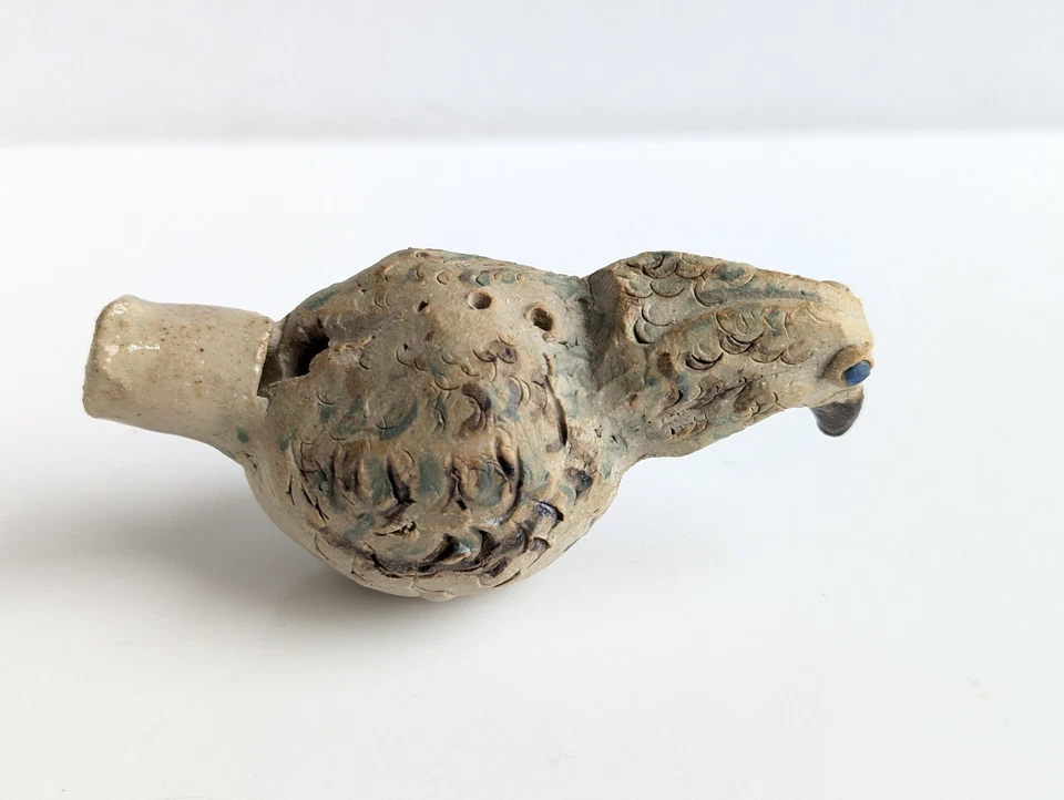 Hecho a mano de colección OCARINA loza en forma de pájaro ÚNICO hace sonido ver video y LEER Foto 3 de 4