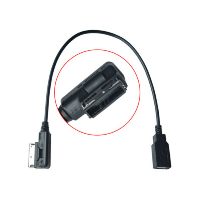 USB AUX Cable MDI MMI AMI to Female Interface Audio AUX Adapter For AUDI For VW