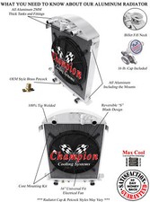 Qr 3 Row Radiator Flathead Config16 Fan For 1930 1931 Ford Model A V8 Conv