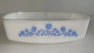 Federal Glass Cornflower Casserole Dish/Loaf Pan