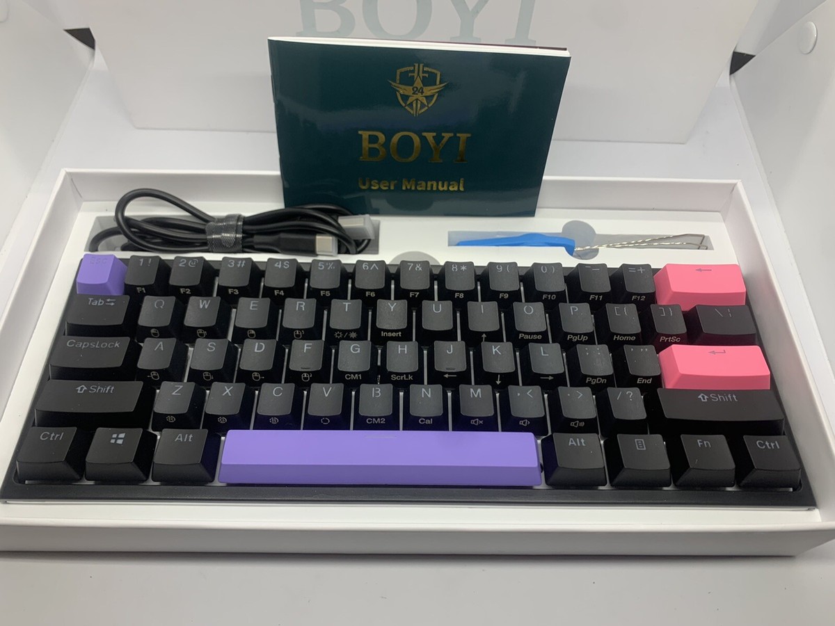 BOYI 60% Mechanical Gaming Keyboard,BOYI 61 Mini RGB Cherry MX