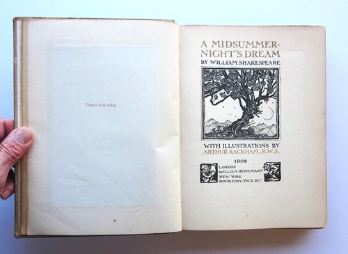 1908 Arthur Rackham Midsummer Nights Dream Shakespeare 1st Ed 40 Plates Heineman - Picture 4 of 22