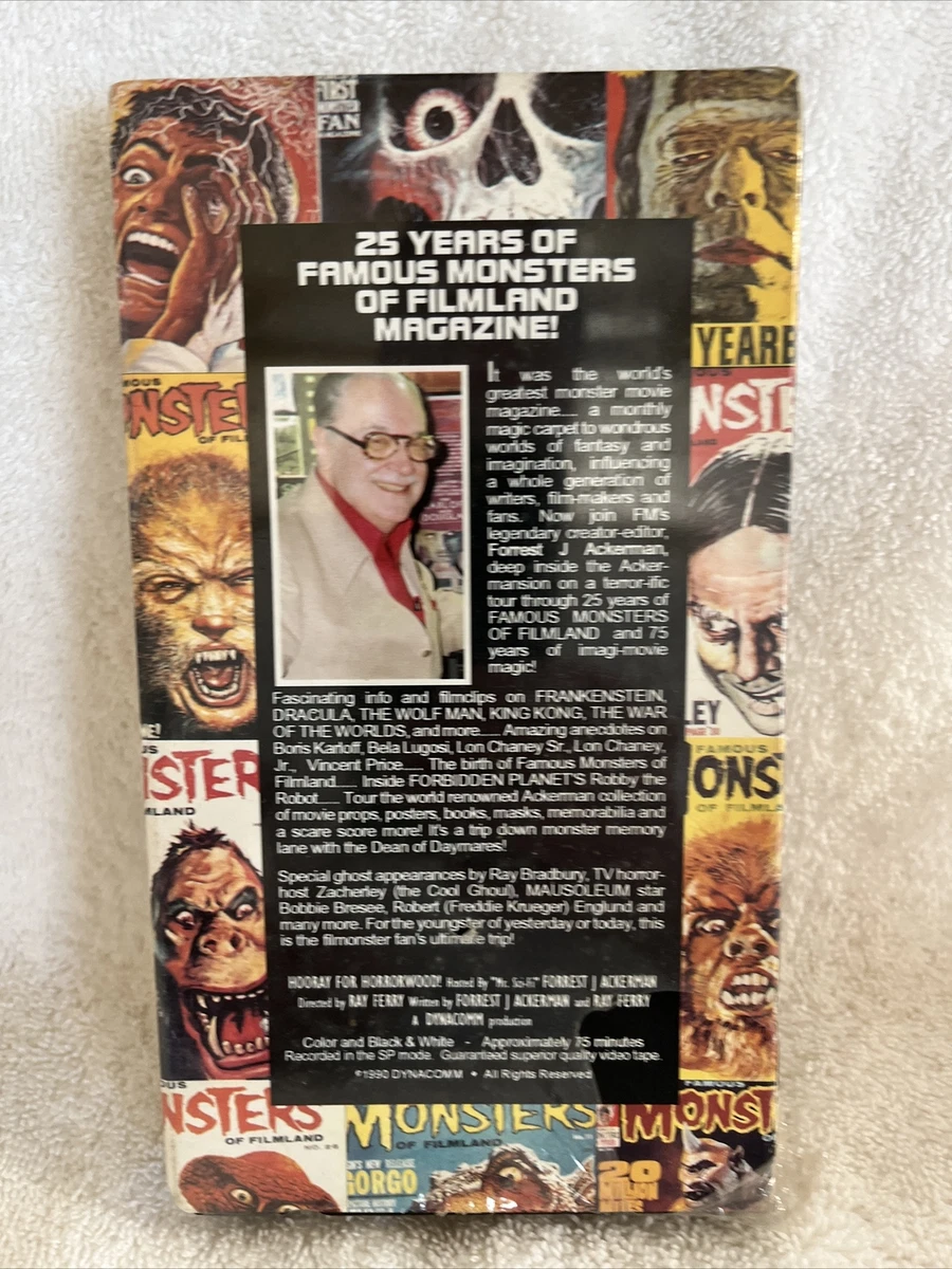New VHS Forest J. Ackerman's Famous Monsters of Filmland Hooray for  Horrorwood | eBay