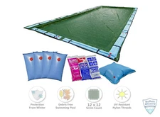 Buffalo Blizzard Ripstopper Winter Cover for Rectangle Pool with Closing Kit