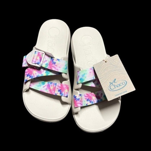 🌻NEW w.tags Chaco Light Tie Dye Chillos Slides - Women's Size 7. - Picture 2 of 12