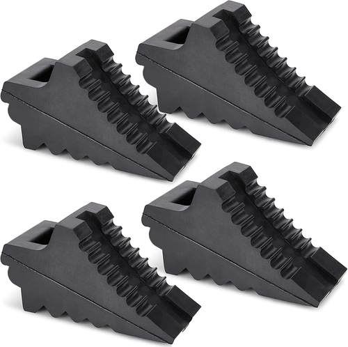 Wheel Chocks for Cars, Rvs, Trucks, Trailers, and Vehicles G.V.W. up to 8T, 4 Pa