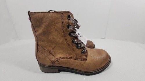 NWT Cat & Jack Women's Lace Up Boots Size 2 Cognac / Sage - Picture 4 of 10
