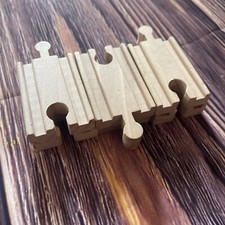 Lot 6 Wooden Railway 2  Long Straight one-sided