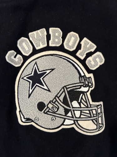 Vintage Chalk Line Wool Varsity 2XL Dallas Cowboys Spellout Jacket NFL NFC Rare - Picture 6 of 11