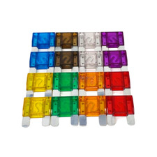16 Piece Maxi Blade Fuse Assorted Kit Mixed 20 - 100 Amp Car Van Bike Amps