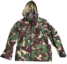 Indonesian Camo top quality rain suits, Size M 29-35" waist,NOS in pkg,free ship