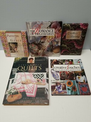 FIVE Quilting & Craft Hardcover Books: George, Vaughan, Lessin etc