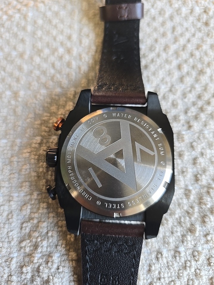 AVI8 Hawker Hunter Atlas Dual Time Chronograph Brown Tones eBay