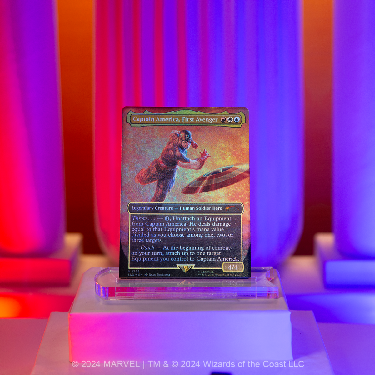 MTG Magic The Gathering Secret Lair x Marvel Captain America FOIL