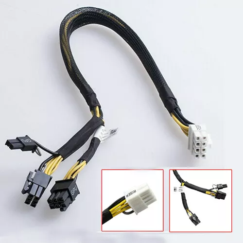 GPU Power Adapter Splitter Cable N08NH 9H6FV For Dell PowerEdge R720 R730 R7910