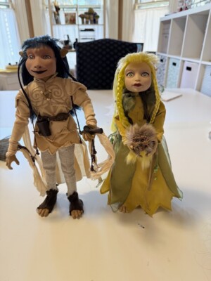 Jim Henson The Dark Crystal Sideshow Jen & Kim Gelfling 12  Collectible Figures