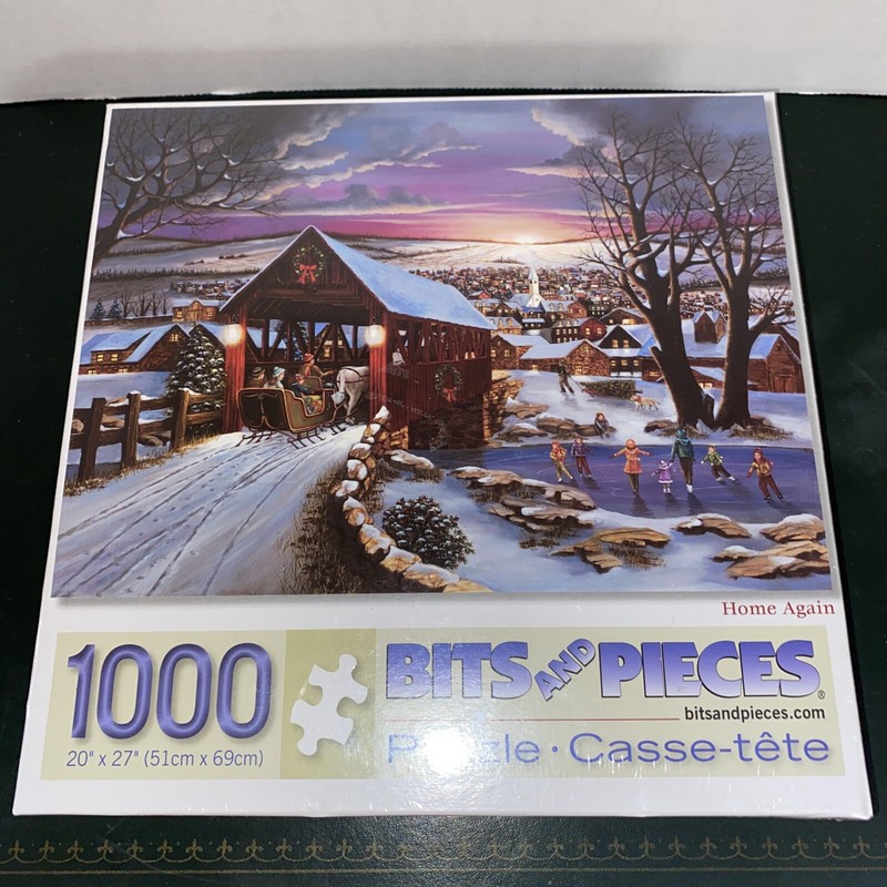Puzzle Sealed Home Again HORSE & CARRIAGE  1000 piece Bits & Pieces NEW NIB