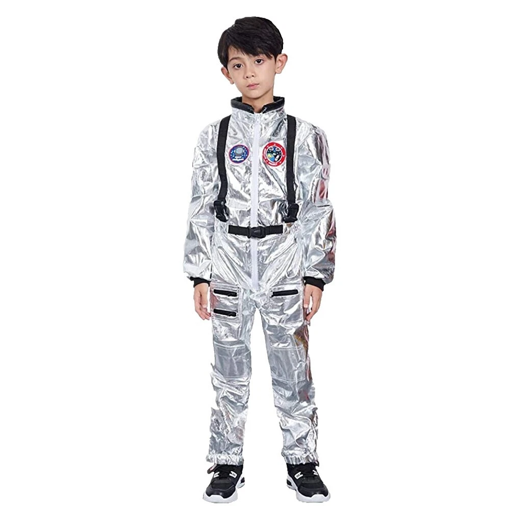 EVGVAT Kids Astronaut Costume – Space Jumpsuit With Hat & Gloves For Halloween & Dress-Up Play - View #8