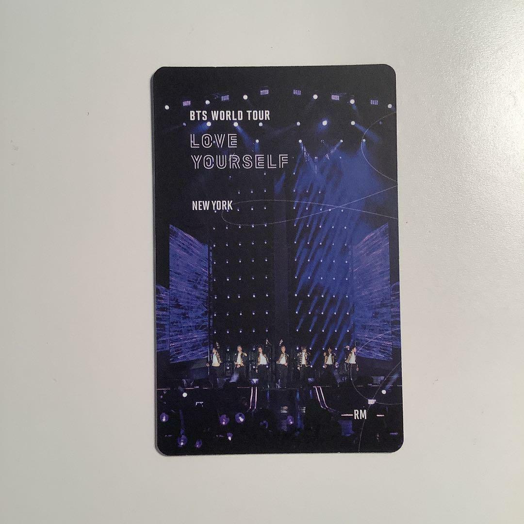 BTS Love Yourself LYS New York NY blu-ray ver. official photocard PC only RM