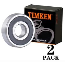 2PCS TIMKEN 6303-2RS 17X47X14MM Double Rubber Seal Bearings