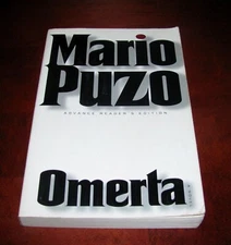 Omerta Mario Puzo ARC Uncorrected Proof Advance Reader Copy Final Godfather Tril