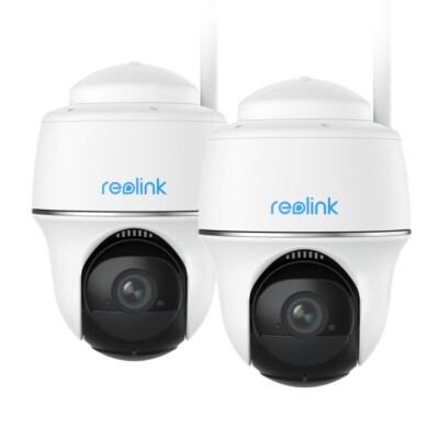2x Reolink 3 MP Schwenk/Neige Akku WLAN-Überwachungskamera KI-Erkennung IP65