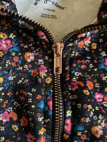Art Class Floral Zip Jacket. Size 10/12. Pockets. - Picture 2 of 11