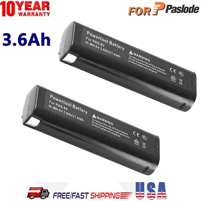 2-PACK For Paslode Impulse 6V 3600mAh 404717 Ni-MH Battery Nailer 900400 900420