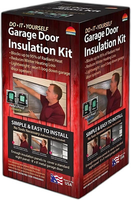 3009 Garage Door Insulation Kit, Silver, Easy Assembly, Adhesive Pads Included, 
