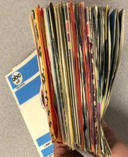 Clean Lot of 25 Vintage 45 rpm 7" Company Sleeves 60's and 70's Vinyl Record