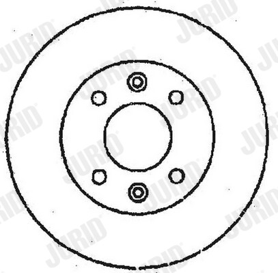 Disque de frein JURID 561364JC anti-vibration pour Peugeot Partner