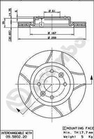 2X Brembo 09.5802.76 Bremsscheibe Vorne FüR Dacia Passend FüR Nissan Renault