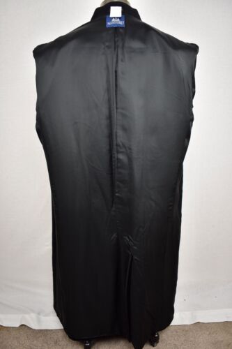 Stafford Solid Black Wool/Nylon Blend Flannel Three Button Overcoat Size: 44 - Picture 6 of 9