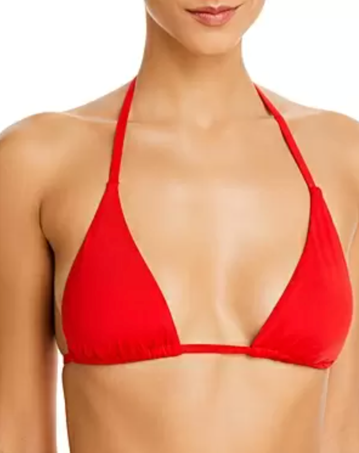 Aqua Swim L10704 Womens Red Bikini Top Size Small