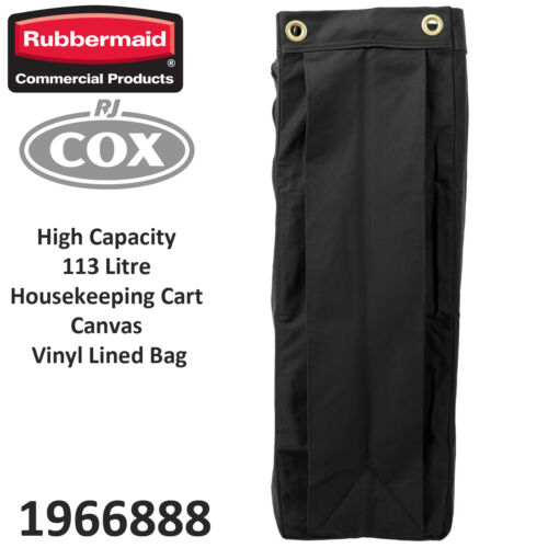 Bolsa de vinilo de alta capacidad Rubbermaid Executive para carrito/carros de limpieza - Imagen 3 de 9